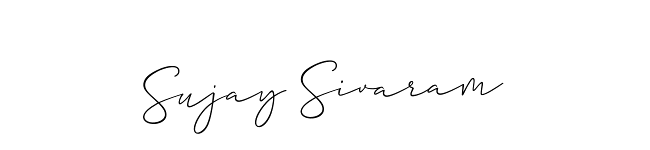 Sujay Sivaram stylish signature style. Best Handwritten Sign (Allison_Script) for my name. Handwritten Signature Collection Ideas for my name Sujay Sivaram. Sujay Sivaram signature style 2 images and pictures png