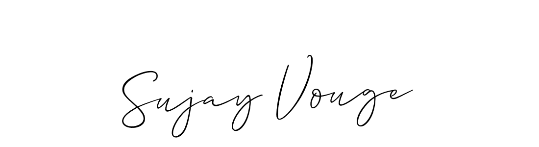 You can use this online signature creator to create a handwritten signature for the name Sujay Vouge. This is the best online autograph maker. Sujay Vouge signature style 2 images and pictures png