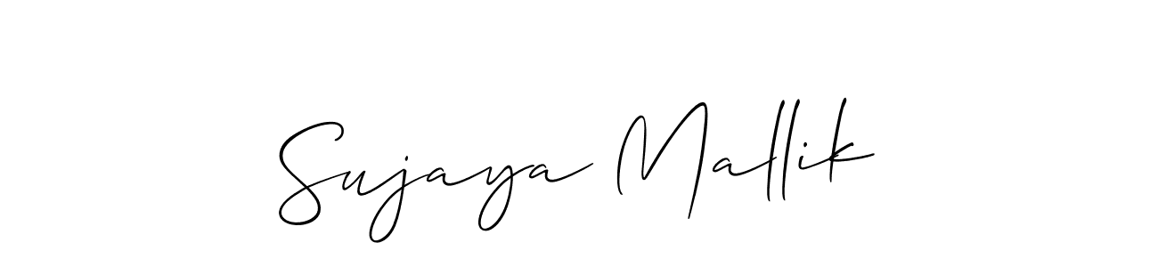 Sujaya Mallik stylish signature style. Best Handwritten Sign (Allison_Script) for my name. Handwritten Signature Collection Ideas for my name Sujaya Mallik. Sujaya Mallik signature style 2 images and pictures png