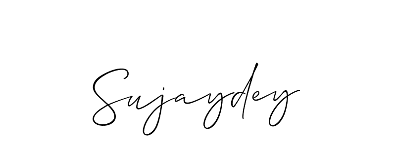 You should practise on your own different ways (Allison_Script) to write your name (Sujaydey) in signature. don't let someone else do it for you. Sujaydey signature style 2 images and pictures png