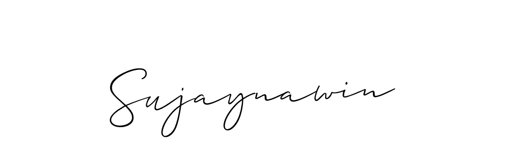 Design your own signature with our free online signature maker. With this signature software, you can create a handwritten (Allison_Script) signature for name Sujaynawin. Sujaynawin signature style 2 images and pictures png