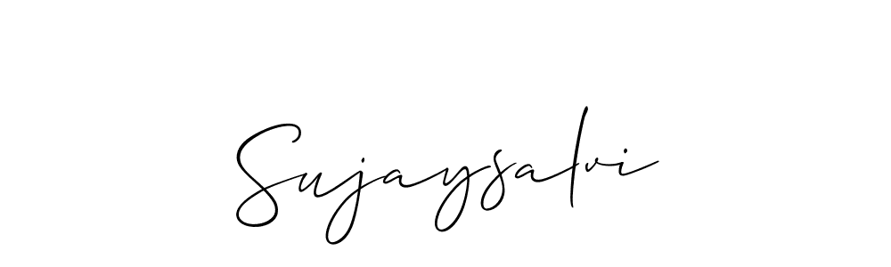 Use a signature maker to create a handwritten signature online. With this signature software, you can design (Allison_Script) your own signature for name Sujaysalvi. Sujaysalvi signature style 2 images and pictures png