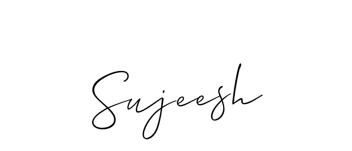 Design your own signature with our free online signature maker. With this signature software, you can create a handwritten (Allison_Script) signature for name Sujeesh. Sujeesh signature style 2 images and pictures png