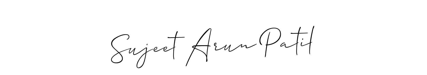 Make a beautiful signature design for name Sujeet Arun Patil. Use this online signature maker to create a handwritten signature for free. Sujeet Arun Patil signature style 2 images and pictures png