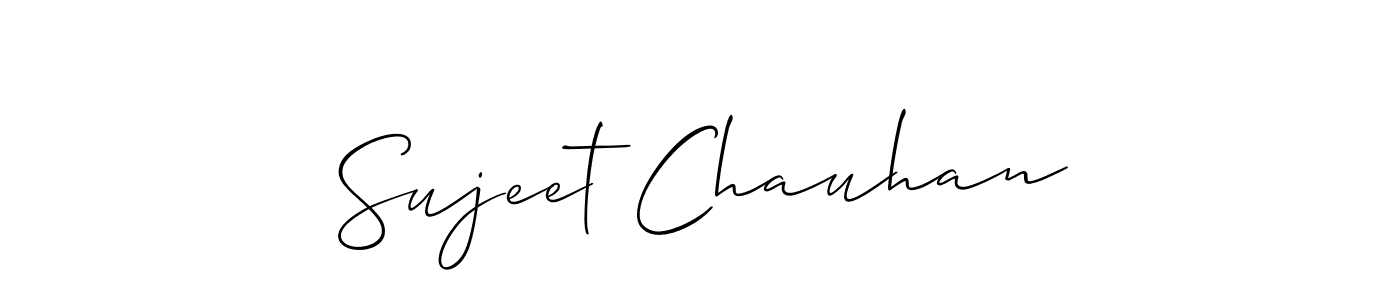 Make a beautiful signature design for name Sujeet Chauhan. With this signature (Allison_Script) style, you can create a handwritten signature for free. Sujeet Chauhan signature style 2 images and pictures png