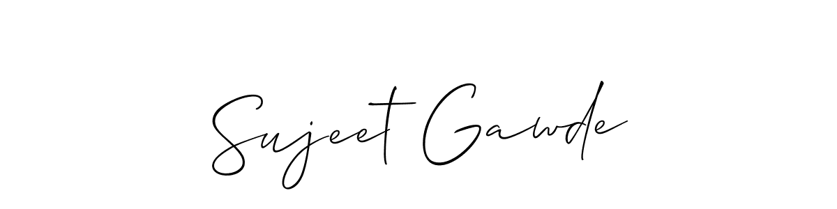 Similarly Allison_Script is the best handwritten signature design. Signature creator online .You can use it as an online autograph creator for name Sujeet Gawde. Sujeet Gawde signature style 2 images and pictures png