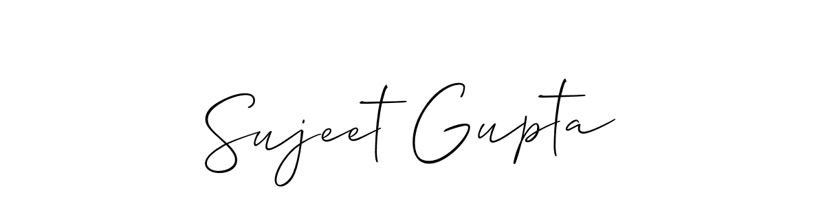 How to make Sujeet Gupta signature? Allison_Script is a professional autograph style. Create handwritten signature for Sujeet Gupta name. Sujeet Gupta signature style 2 images and pictures png