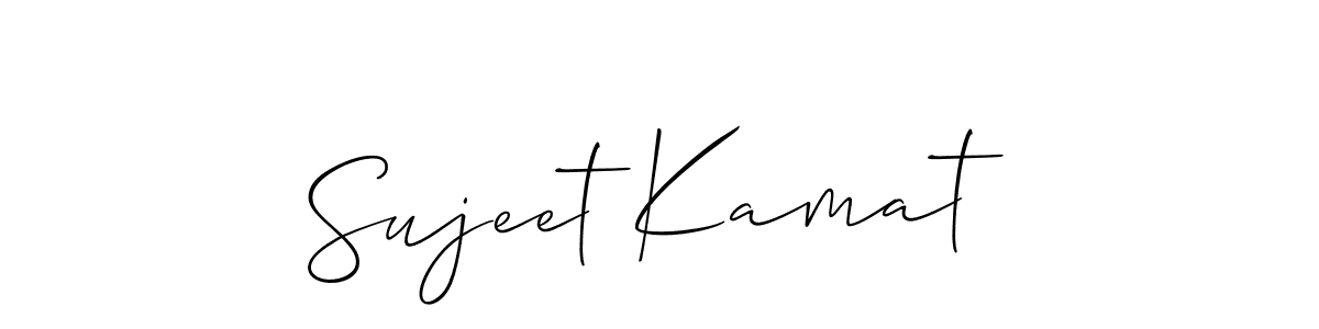 This is the best signature style for the Sujeet Kamat name. Also you like these signature font (Allison_Script). Mix name signature. Sujeet Kamat signature style 2 images and pictures png