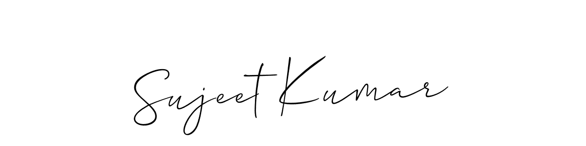 The best way (Allison_Script) to make a short signature is to pick only two or three words in your name. The name Sujeet Kumar include a total of six letters. For converting this name. Sujeet Kumar signature style 2 images and pictures png