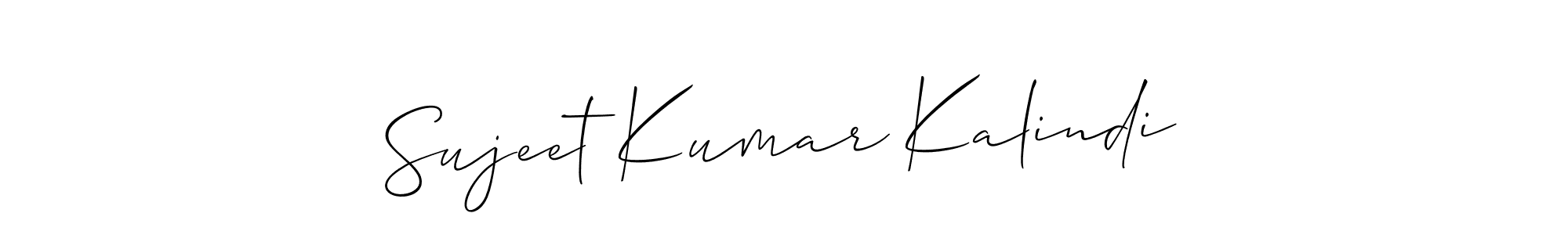 Design your own signature with our free online signature maker. With this signature software, you can create a handwritten (Allison_Script) signature for name Sujeet Kumar Kalindi. Sujeet Kumar Kalindi signature style 2 images and pictures png