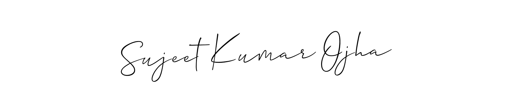 Also we have Sujeet Kumar Ojha name is the best signature style. Create professional handwritten signature collection using Allison_Script autograph style. Sujeet Kumar Ojha signature style 2 images and pictures png
