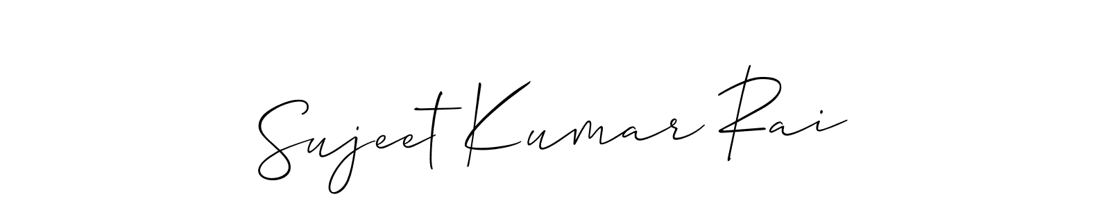 Make a beautiful signature design for name Sujeet Kumar Rai. With this signature (Allison_Script) style, you can create a handwritten signature for free. Sujeet Kumar Rai signature style 2 images and pictures png