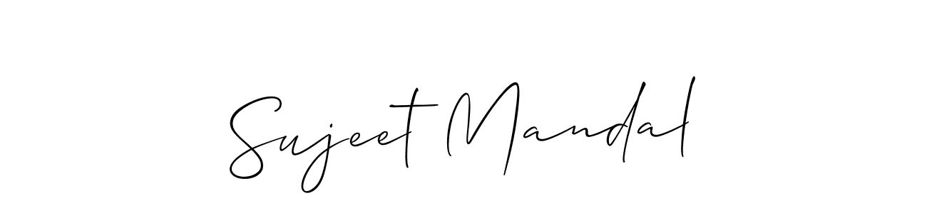 Also we have Sujeet Mandal name is the best signature style. Create professional handwritten signature collection using Allison_Script autograph style. Sujeet Mandal signature style 2 images and pictures png