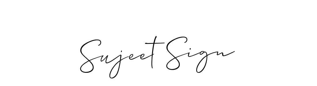 Create a beautiful signature design for name Sujeet Sign. With this signature (Allison_Script) fonts, you can make a handwritten signature for free. Sujeet Sign signature style 2 images and pictures png