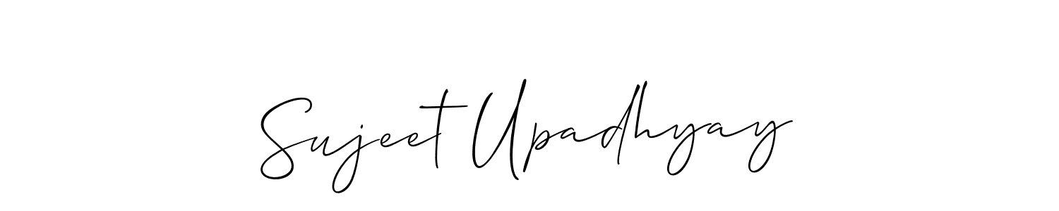 Design your own signature with our free online signature maker. With this signature software, you can create a handwritten (Allison_Script) signature for name Sujeet Upadhyay. Sujeet Upadhyay signature style 2 images and pictures png