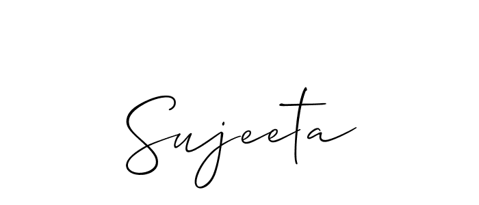 Best and Professional Signature Style for Sujeeta. Allison_Script Best Signature Style Collection. Sujeeta signature style 2 images and pictures png