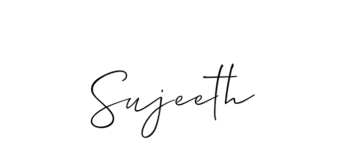 Design your own signature with our free online signature maker. With this signature software, you can create a handwritten (Allison_Script) signature for name Sujeeth. Sujeeth signature style 2 images and pictures png