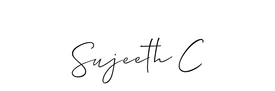 Best and Professional Signature Style for Sujeeth C. Allison_Script Best Signature Style Collection. Sujeeth C signature style 2 images and pictures png