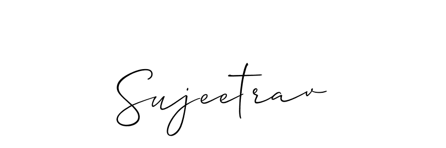 Also we have Sujeetrav name is the best signature style. Create professional handwritten signature collection using Allison_Script autograph style. Sujeetrav signature style 2 images and pictures png