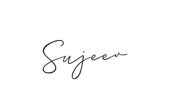 if you are searching for the best signature style for your name Sujeev. so please give up your signature search. here we have designed multiple signature styles  using Allison_Script. Sujeev signature style 2 images and pictures png