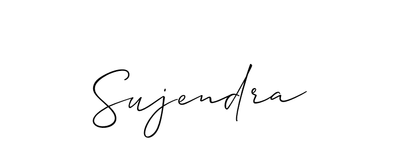 Use a signature maker to create a handwritten signature online. With this signature software, you can design (Allison_Script) your own signature for name Sujendra. Sujendra signature style 2 images and pictures png