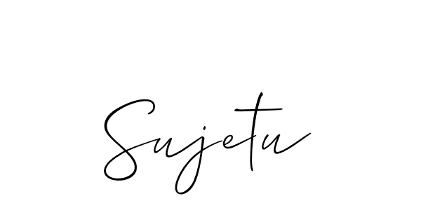 How to Draw Sujetu signature style? Allison_Script is a latest design signature styles for name Sujetu. Sujetu signature style 2 images and pictures png