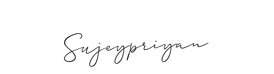 You should practise on your own different ways (Allison_Script) to write your name (Sujeypriyan) in signature. don't let someone else do it for you. Sujeypriyan signature style 2 images and pictures png