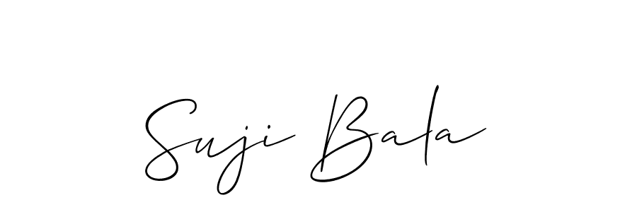 Also we have Suji Bala name is the best signature style. Create professional handwritten signature collection using Allison_Script autograph style. Suji Bala signature style 2 images and pictures png