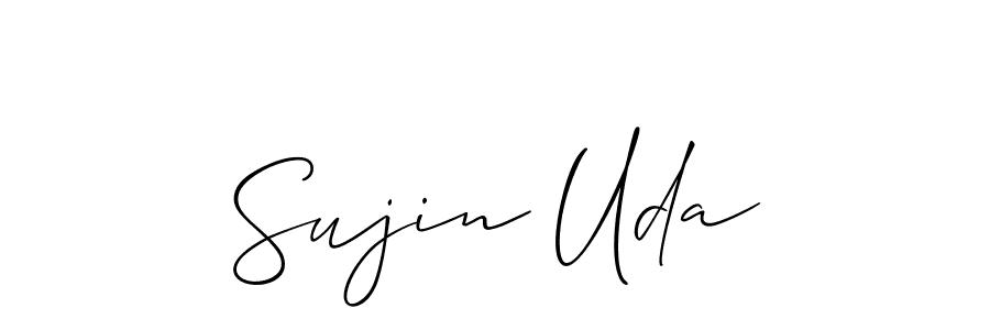 See photos of Sujin Uda official signature by Spectra . Check more albums & portfolios. Read reviews & check more about Allison_Script font. Sujin Uda signature style 2 images and pictures png