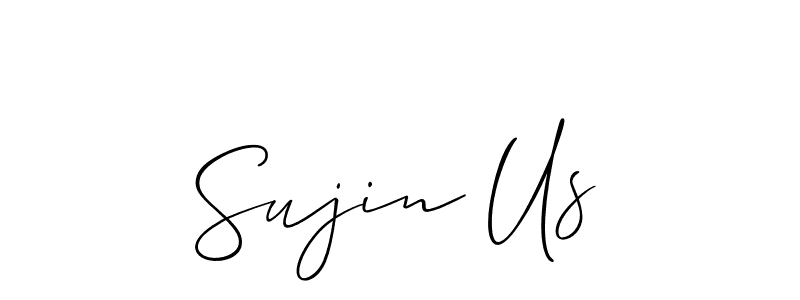 Sujin Us stylish signature style. Best Handwritten Sign (Allison_Script) for my name. Handwritten Signature Collection Ideas for my name Sujin Us. Sujin Us signature style 2 images and pictures png