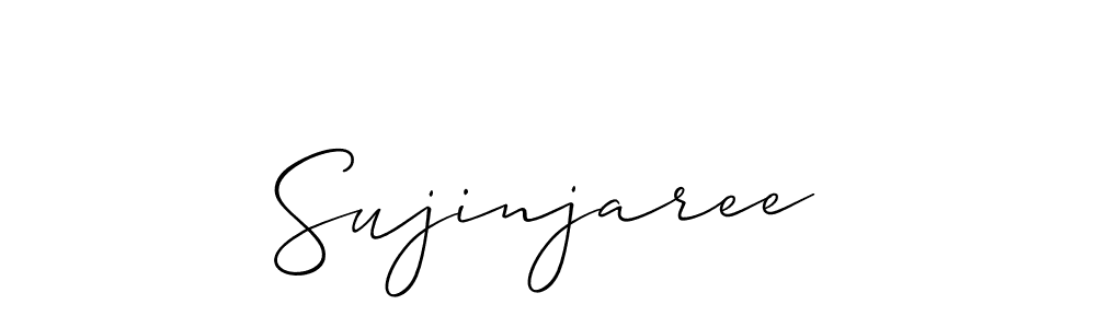 Make a short Sujinjaree signature style. Manage your documents anywhere anytime using Allison_Script. Create and add eSignatures, submit forms, share and send files easily. Sujinjaree signature style 2 images and pictures png