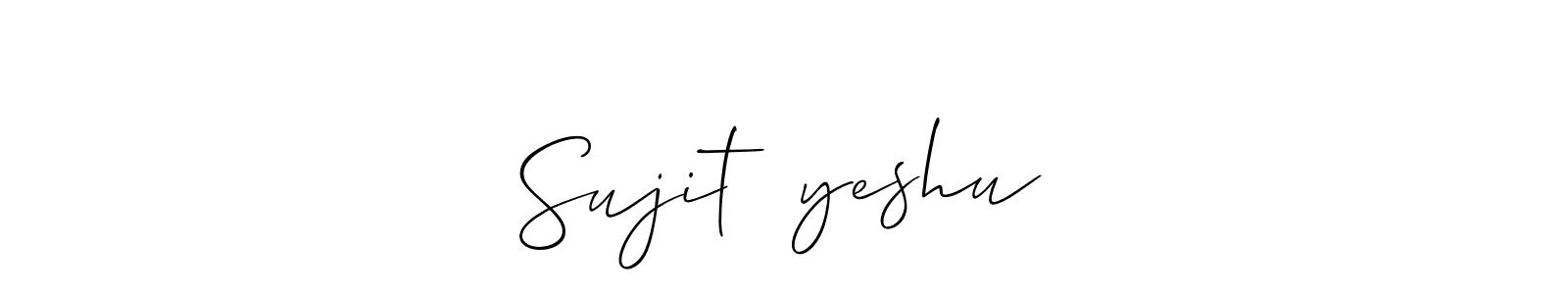 You can use this online signature creator to create a handwritten signature for the name Sujit❤️yeshu. This is the best online autograph maker. Sujit❤️yeshu signature style 2 images and pictures png