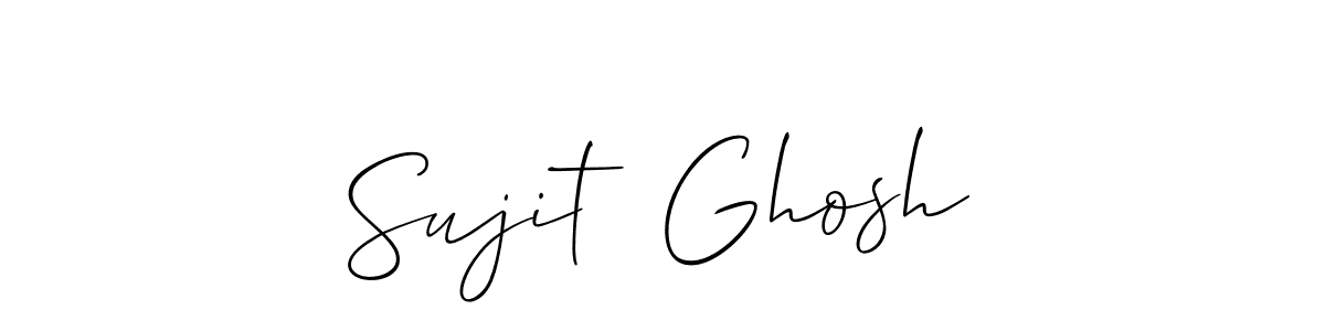 if you are searching for the best signature style for your name Sujit  Ghosh. so please give up your signature search. here we have designed multiple signature styles  using Allison_Script. Sujit  Ghosh signature style 2 images and pictures png