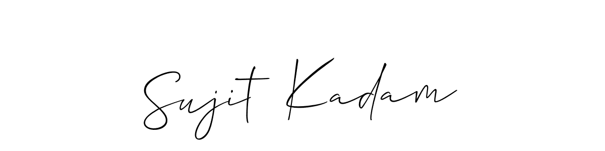 It looks lik you need a new signature style for name Sujit  Kadam. Design unique handwritten (Allison_Script) signature with our free signature maker in just a few clicks. Sujit  Kadam signature style 2 images and pictures png