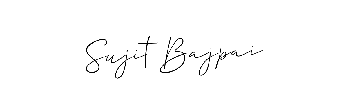 The best way (Allison_Script) to make a short signature is to pick only two or three words in your name. The name Sujit Bajpai include a total of six letters. For converting this name. Sujit Bajpai signature style 2 images and pictures png