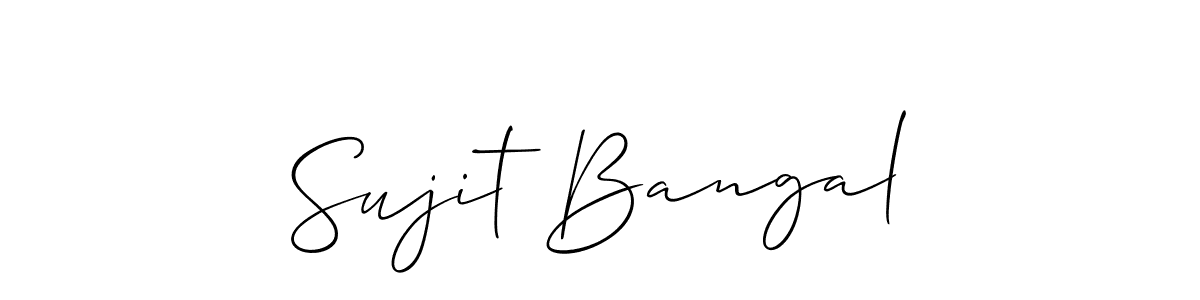 Best and Professional Signature Style for Sujit Bangal. Allison_Script Best Signature Style Collection. Sujit Bangal signature style 2 images and pictures png