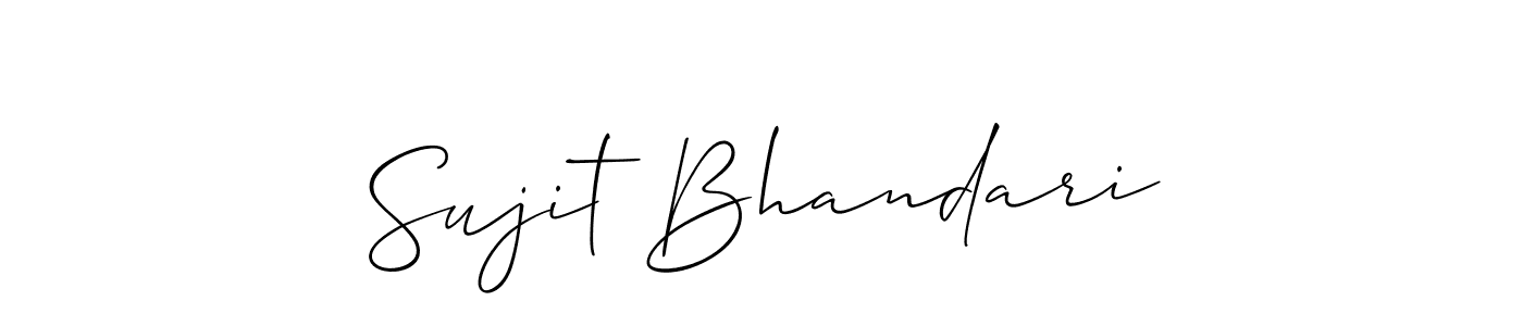 Best and Professional Signature Style for Sujit Bhandari. Allison_Script Best Signature Style Collection. Sujit Bhandari signature style 2 images and pictures png
