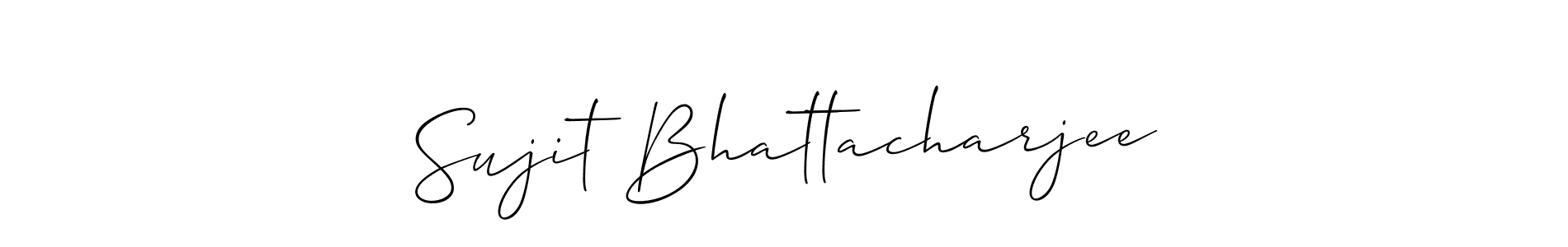 It looks lik you need a new signature style for name Sujit Bhattacharjee. Design unique handwritten (Allison_Script) signature with our free signature maker in just a few clicks. Sujit Bhattacharjee signature style 2 images and pictures png
