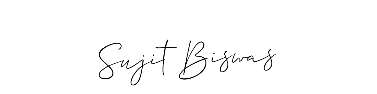 Also You can easily find your signature by using the search form. We will create Sujit Biswas name handwritten signature images for you free of cost using Allison_Script sign style. Sujit Biswas signature style 2 images and pictures png