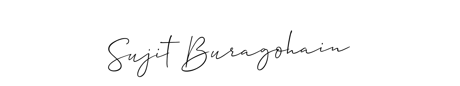 Design your own signature with our free online signature maker. With this signature software, you can create a handwritten (Allison_Script) signature for name Sujit Buragohain. Sujit Buragohain signature style 2 images and pictures png