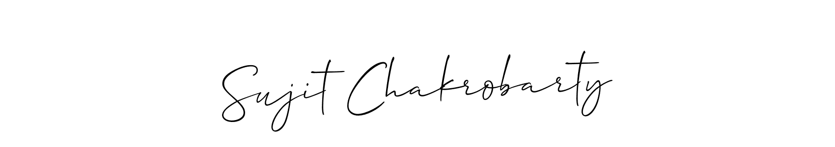How to make Sujit Chakrobarty signature? Allison_Script is a professional autograph style. Create handwritten signature for Sujit Chakrobarty name. Sujit Chakrobarty signature style 2 images and pictures png
