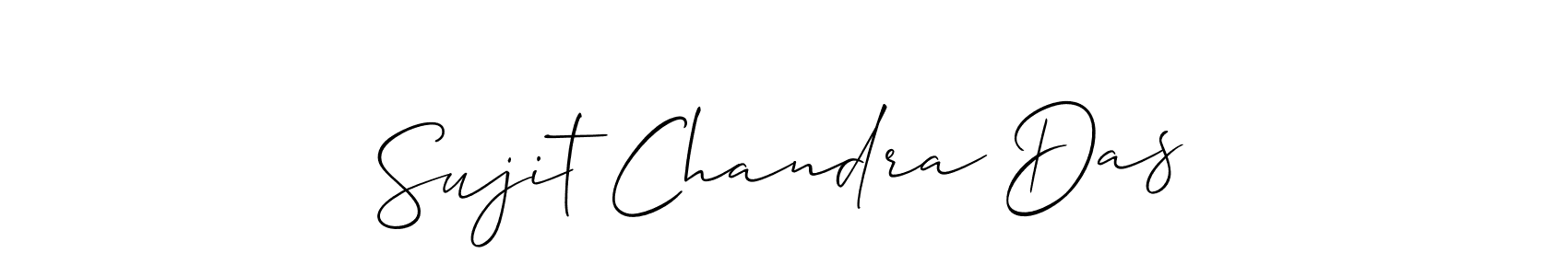 Create a beautiful signature design for name Sujit Chandra Das. With this signature (Allison_Script) fonts, you can make a handwritten signature for free. Sujit Chandra Das signature style 2 images and pictures png
