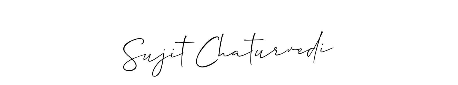 Sujit Chaturvedi stylish signature style. Best Handwritten Sign (Allison_Script) for my name. Handwritten Signature Collection Ideas for my name Sujit Chaturvedi. Sujit Chaturvedi signature style 2 images and pictures png