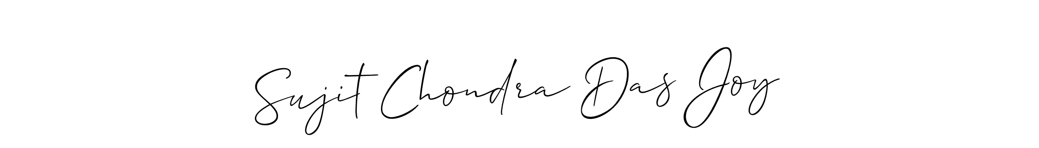 Also we have Sujit Chondra Das Joy name is the best signature style. Create professional handwritten signature collection using Allison_Script autograph style. Sujit Chondra Das Joy signature style 2 images and pictures png