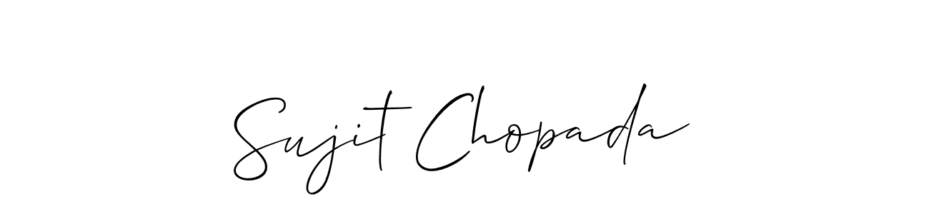 if you are searching for the best signature style for your name Sujit Chopada. so please give up your signature search. here we have designed multiple signature styles  using Allison_Script. Sujit Chopada signature style 2 images and pictures png