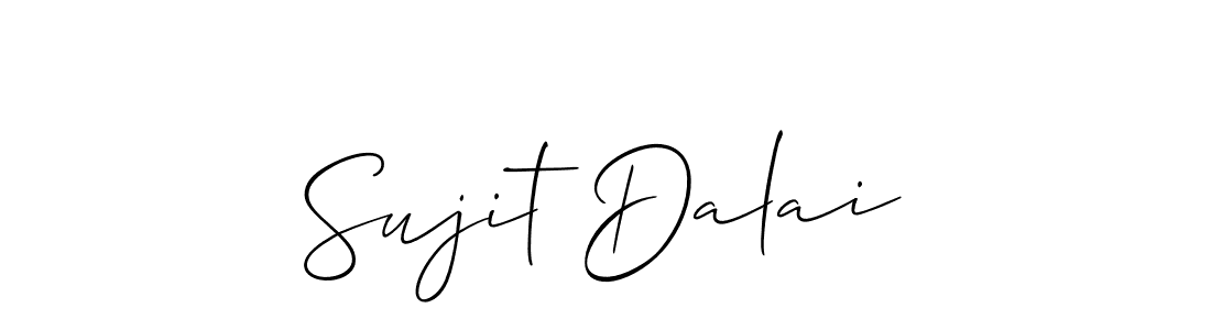 How to Draw Sujit Dalai signature style? Allison_Script is a latest design signature styles for name Sujit Dalai. Sujit Dalai signature style 2 images and pictures png