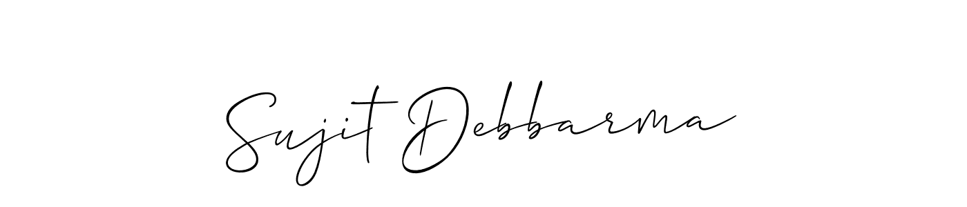 Use a signature maker to create a handwritten signature online. With this signature software, you can design (Allison_Script) your own signature for name Sujit Debbarma. Sujit Debbarma signature style 2 images and pictures png