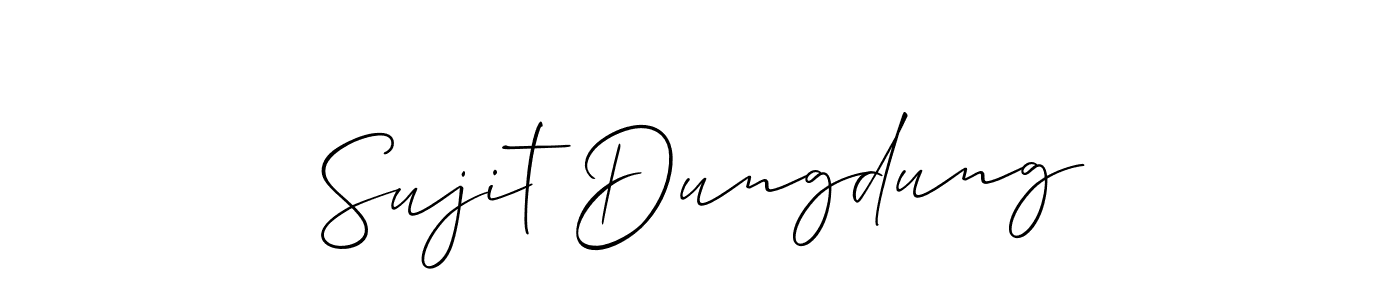 if you are searching for the best signature style for your name Sujit Dungdung. so please give up your signature search. here we have designed multiple signature styles  using Allison_Script. Sujit Dungdung signature style 2 images and pictures png