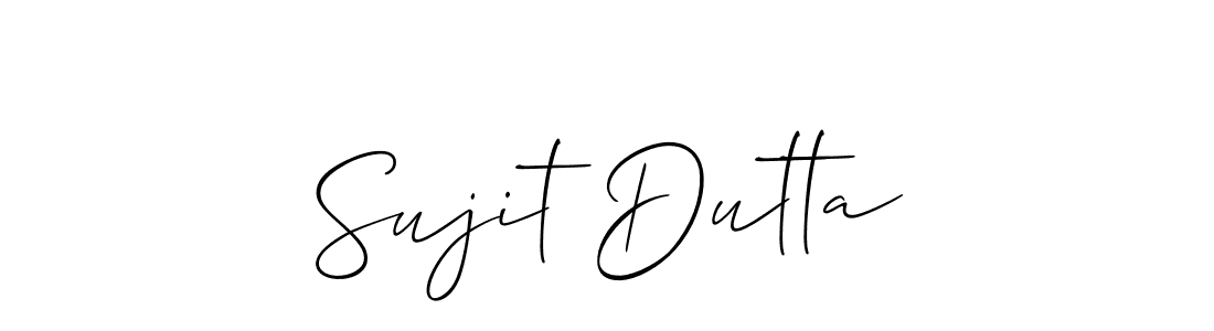 Allison_Script is a professional signature style that is perfect for those who want to add a touch of class to their signature. It is also a great choice for those who want to make their signature more unique. Get Sujit Dutta name to fancy signature for free. Sujit Dutta signature style 2 images and pictures png
