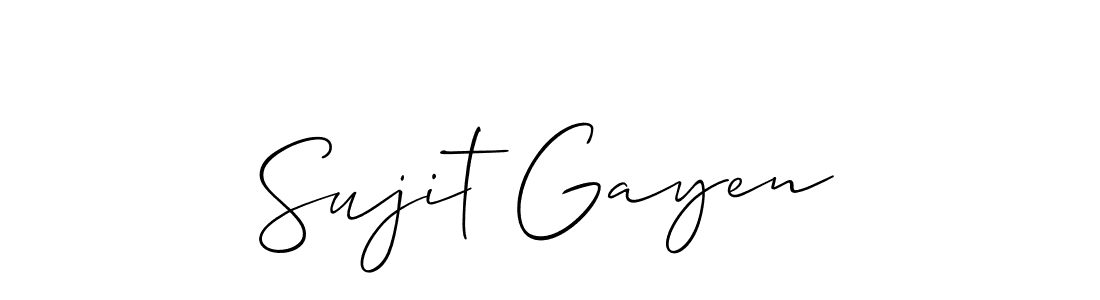 You can use this online signature creator to create a handwritten signature for the name Sujit Gayen. This is the best online autograph maker. Sujit Gayen signature style 2 images and pictures png